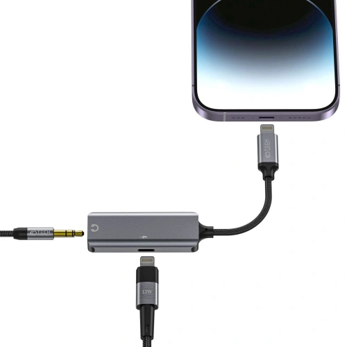 Kup Tech-Protect 3.5mm Adapter Ultraboost Lightning/Mini-Buchse + Lightning Schwarz - THP1957 - {ean13} - Sklep Home Screen