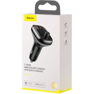 Kup Transmiter samochodowy Baseus Bluetooth MP3 S-13 (czarny) - BSU4189 - {ean13} - Sklep Home Screen