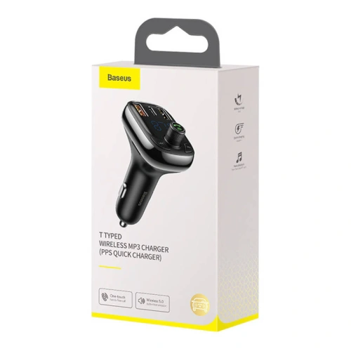 Buy Baseus Car Transmitter Bluetooth MP3 S-13 (black) - BSU4189 - {ean13} - Home Screen Store Europe