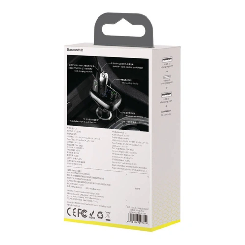 Kup Baseus Auto-Sender Bluetooth MP3 S-13 (schwarz) - BSU4189 - {ean13} - Sklep Home Screen