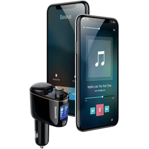 Kup Transmiter samochodowy Baseus Bluetooth MP3 S-06 (czarny) - BSU4190 - {ean13} - Sklep Home Screen
