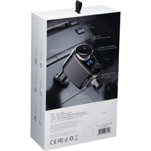 Kup Transmiter samochodowy Baseus Bluetooth MP3 S-06 (czarny) - BSU4190 - {ean13} - Sklep Home Screen