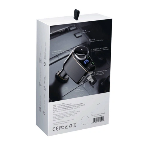 Kup Transmiter samochodowy Baseus Bluetooth MP3 S-06 (czarny) - BSU4190 - {ean13} - Sklep Home Screen