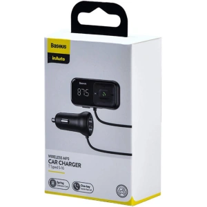 Kup Transmiter samochodowy Baseus Bluetooth MP3 S-16 (czarny) - BSU4192 - {ean13} - Sklep Home Screen