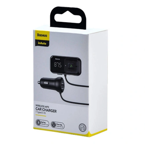 Kup Transmiter samochodowy Baseus Bluetooth MP3 S-16 (czarny) - BSU4192 - {ean13} - Sklep Home Screen