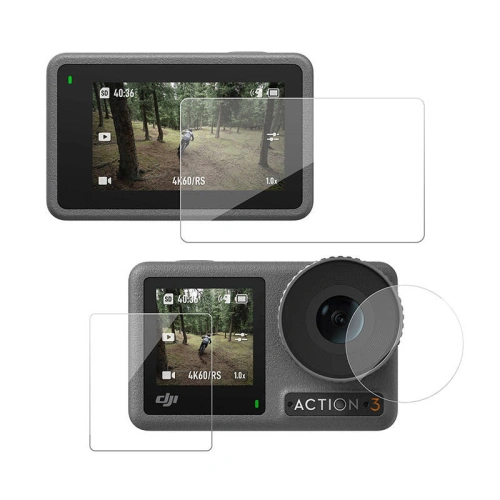 Kup Szkło hartowane TELESIN na obiektyw i ekran DJI Osmo Action 3 - TLS115 - {ean13} - Sklep Home Screen