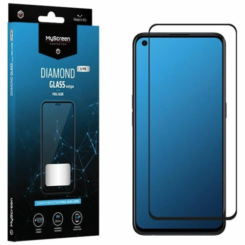 Kup MyScreen Diamond Glass Edge Lite FG Oppo Reno 5 4G/5G schwarz/schwarz Gull Glue gehärtetes Glas - MSRN372 - {ean13} - Sklep Home Screen