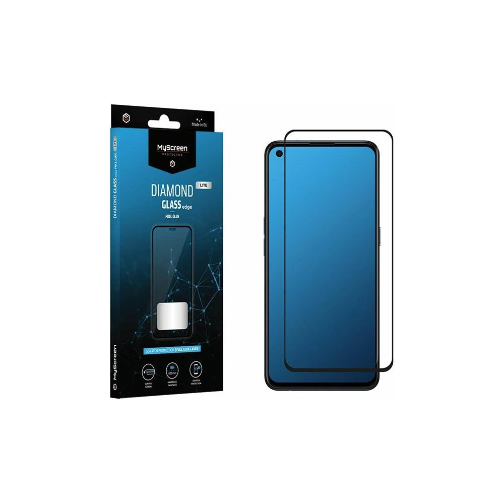 Szkło hartowane MyScreen Diamond Glass Edge Lite FG Oppo Reno 5 4G/5G czarny/black Gull Glue