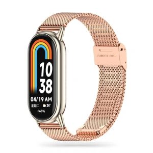 Kup Pasek Tech-Protect Milaneseband Xiaomi Smart Band 8 / 8 NFC / 9 Aur Roz - THP1977 - {ean13} - Sklep Home Screen