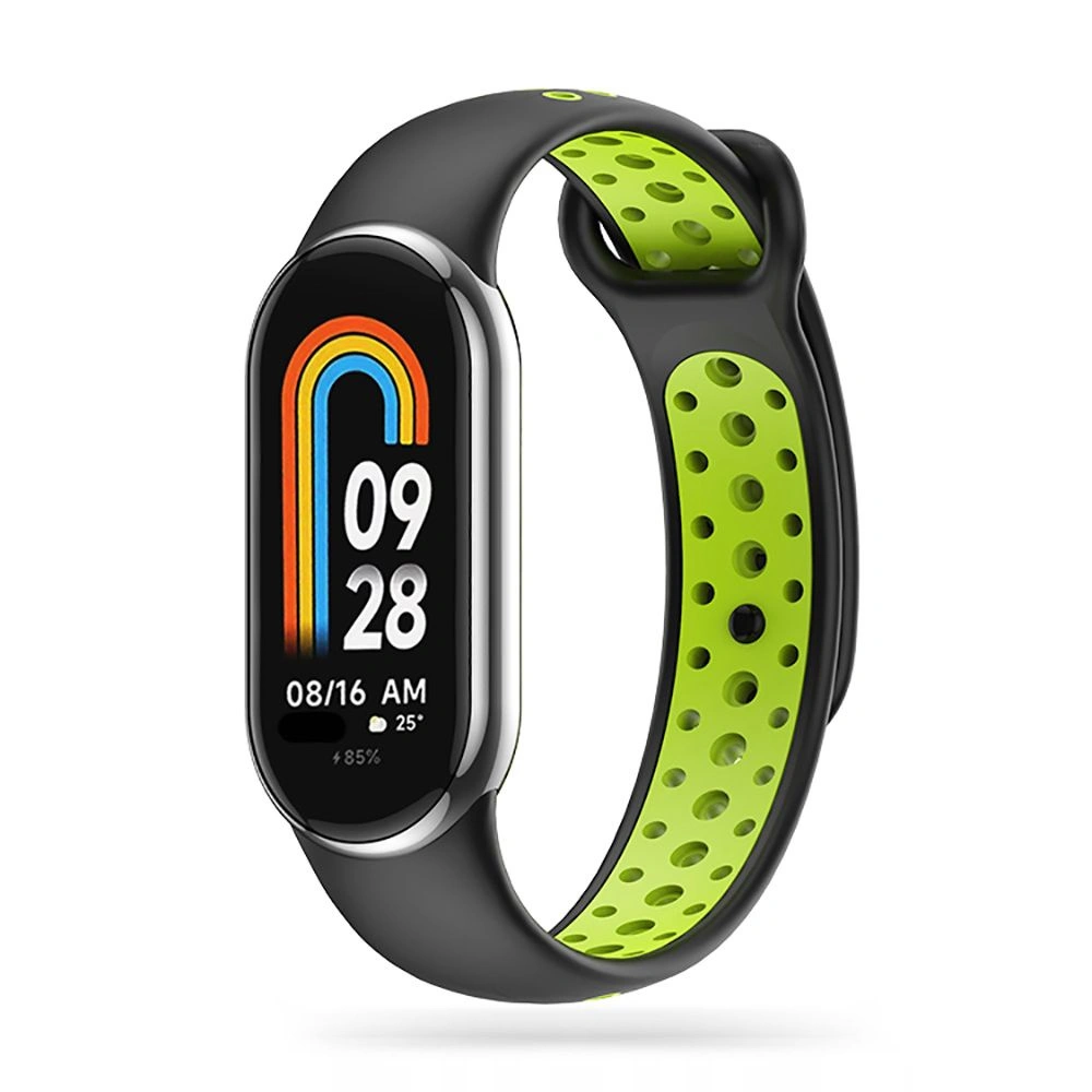 Pasek Tech-Protect Softband Xiaomi Smart Band 8 / 8 NFC / 9 Black/lime