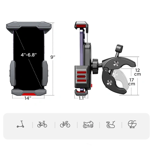 Kup Joyroom Halterung für Motorrad, Fahrrad, Trolley JR-ZS265u - JYR736 - {ean13} - Sklep Home Screen