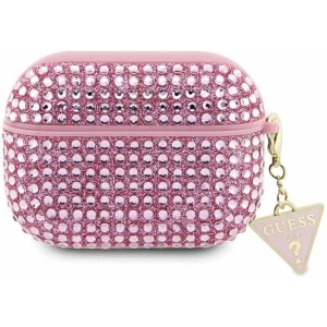 Kup Etui Guess GUA2HDGTPP Apple AirPods 1/2 capac roz pink Rhinestone Triangle Charm - GUE2580 - {ean13} - Sklep Home Screen