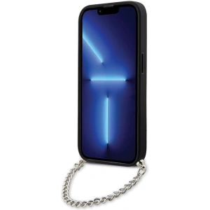 Kup Etui Karl Lagerfeld KLHCP14LSACKLHPG Apple iPhone 14 Pro srebrny/silver hardcase Saffiano Monogram Chain - KLD1576 - {ean13} - Sklep Home Screen