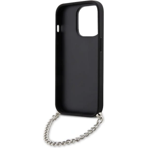 Kup Etui Karl Lagerfeld KLHCP14LSACKLHPG Apple iPhone 14 Pro srebrny/silver hardcase Saffiano Monogram Chain - KLD1576 - {ean13} - Sklep Home Screen