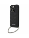 Etui Karl Lagerfeld KLHCP14LSACKLHPK Apple iPhone 14 Pro czarny/black hardcase Saffiano Monogram Chain