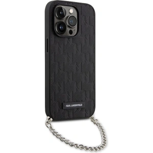Kup Etui Karl Lagerfeld KLHCP14LSACKLHPK Apple iPhone 14 Pro czarny/black hardcase Saffiano Monogram Chain - KLD1577 - {ean13} - Sklep Home Screen