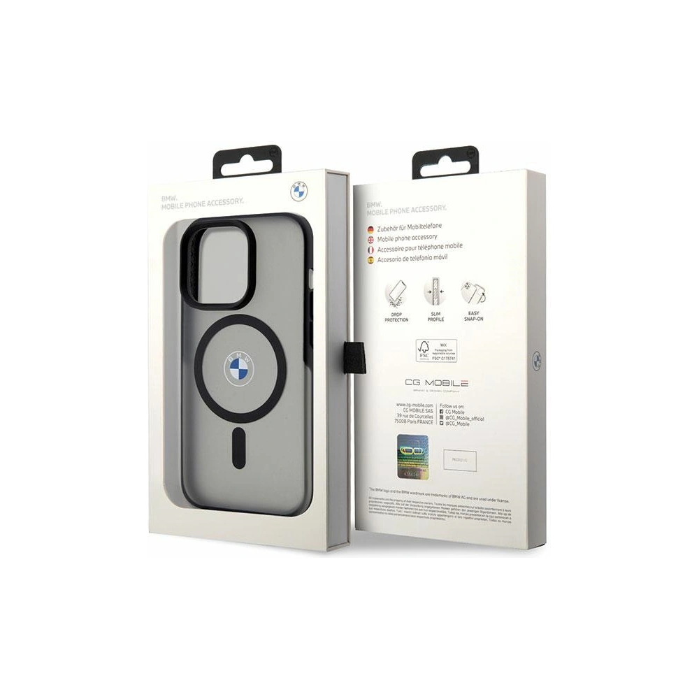 Etui BMW BMHMP14LDSLK Apple iPhone 14 Pro czarny/black hardcase Signature MagSafe