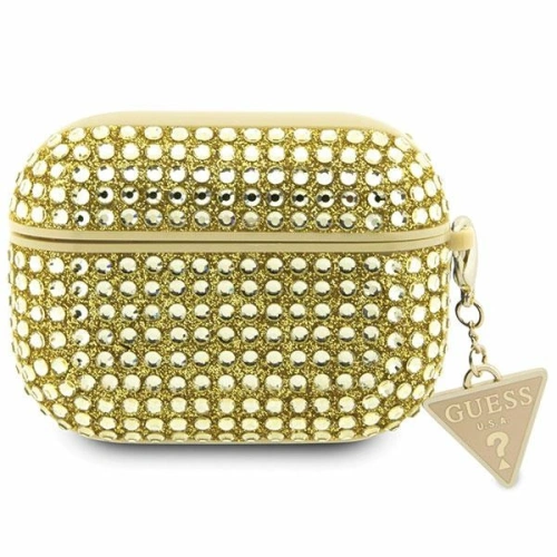 Kup Etui Guess GUAPHDGTPD Apple AirPods Pro cover auriu/gold Rhinestone Triangle Charm - GUE2587 - {ean13} - Sklep Home Screen