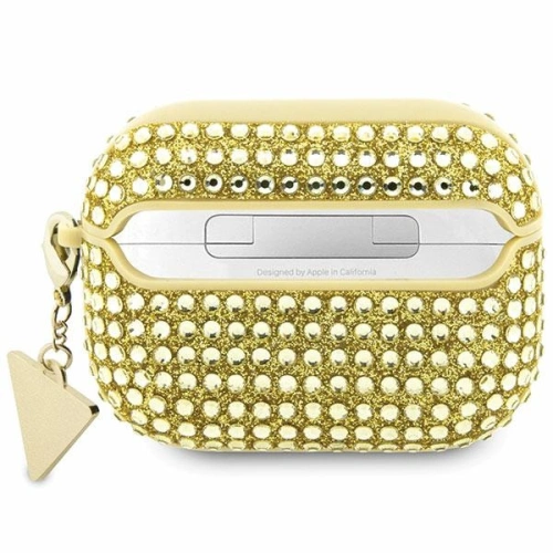 Kup Etui Guess GUAPHDGTPD Apple AirPods Pro cover auriu/gold Rhinestone Triangle Charm - GUE2587 - {ean13} - Sklep Home Screen
