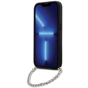 Kup Etui Karl Lagerfeld KLHCP14XSACKLHPG Apple iPhone 14 Pro Max srebrny/silver hardcase Saffiano Monogram Chain - KLD1580 - {ean13} - Sklep Home Screen