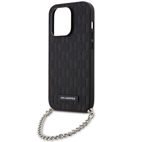 Kup Etui Karl Lagerfeld KLHCP14XSACKLHPK Apple iPhone 14 Pro Max černý/black hardcase Saffiano Monogram Chain - KLD1581 - {ean13} - Sklep Home Screen