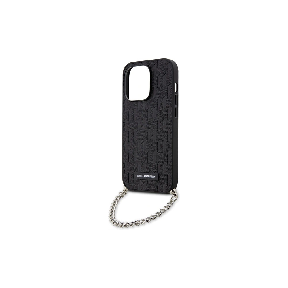 Etui Karl Lagerfeld KLHCP14XSACKLHPK Apple iPhone 14 Pro Max czarny/black hardcase Saffiano Monogram Chain