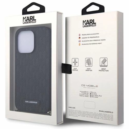 Kup Etui Karl Lagerfeld KLHCP14XSACKLHPK Apple iPhone 14 Pro Max černý/black hardcase Saffiano Monogram Chain - KLD1581 - {ean13} - Sklep Home Screen