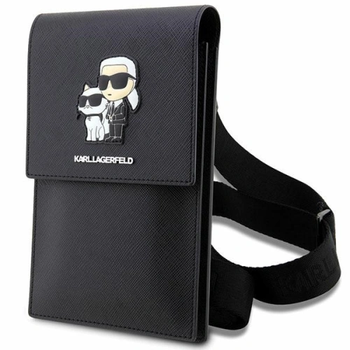 Kup Torebă Karl Lagerfeld KLWBSAKCPMK neagră/black Saffiano Karl & Choupette - KLD1584 - {ean13} - Sklep Home Screen