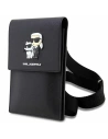 Karl Lagerfeld Handtasche KLWBSAKCPMK schwarz/schwarz Saffiano Karl & Choupette