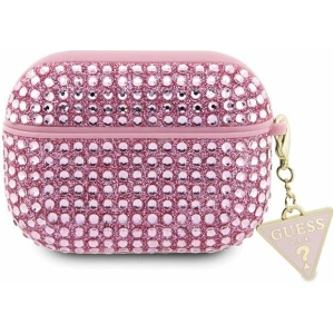 Kup Etui Guess GUAPHDGTPP Apple AirPods Pro cover różowy/pink Rhinestone Triangle Charm - GUE2589 - {ean13} - Sklep Home Screen