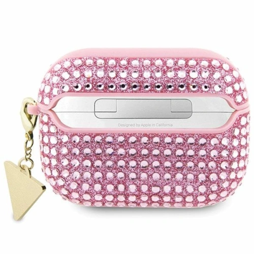 Kup Etui Guess GUAPHDGTPP Apple AirPods Pro tok rózsaszín/pink Rhinestone Triangle Charm - GUE2589 - {ean13} - Sklep Home Screen