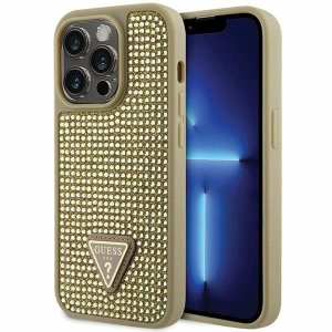 Kup Etui Guess GUHCP14LHDGTPD Apple iPhone 14 Pro złoty/gold hardcase Rhinestone Triangle - GUE2590 - {ean13} - Sklep Home Screen