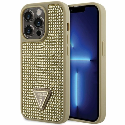 Kup Etui Guess GUHCP14LHDGTPD Apple iPhone 14 Pro aur/gold hardcase Rhinestone Triangle - GUE2590 - {ean13} - Sklep Home Screen