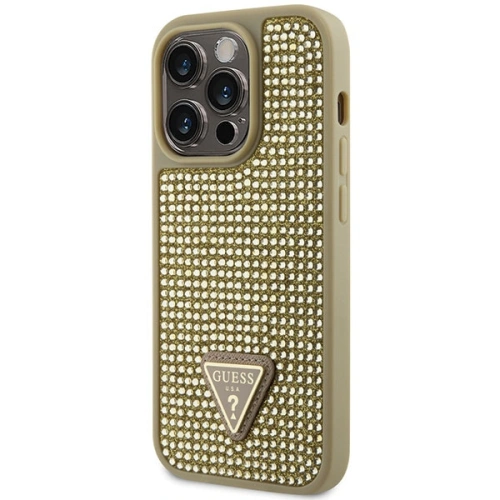 Kup Etui Guess GUHCP14LHDGTPD Apple iPhone 14 Pro aur/gold hardcase Rhinestone Triangle - GUE2590 - {ean13} - Sklep Home Screen