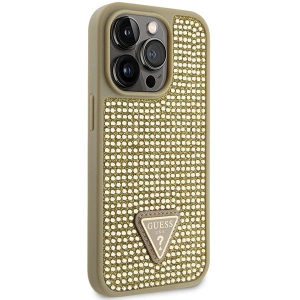 Kup Etui Guess GUHCP14LHDGTPD Apple iPhone 14 Pro złoty/gold hardcase Rhinestone Triangle - GUE2590 - {ean13} - Sklep Home Screen