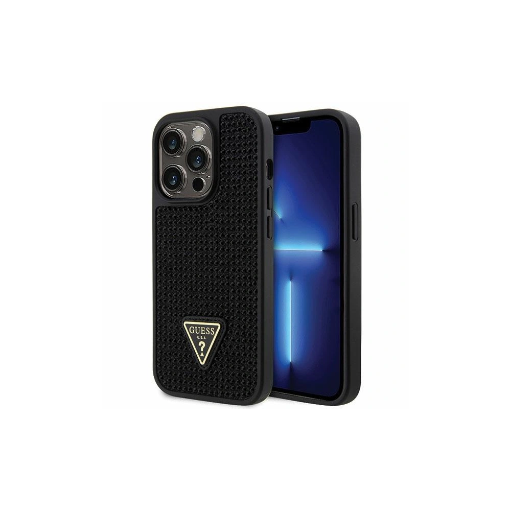 Etui Guess GUHCP14LHDGTPK Apple iPhone 14 Pro czarny/black hardcase Rhinestone Triangle