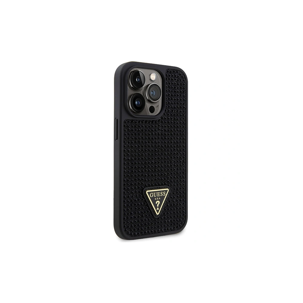 Etui Guess GUHCP14LHDGTPK Apple iPhone 14 Pro czarny/black hardcase Rhinestone Triangle