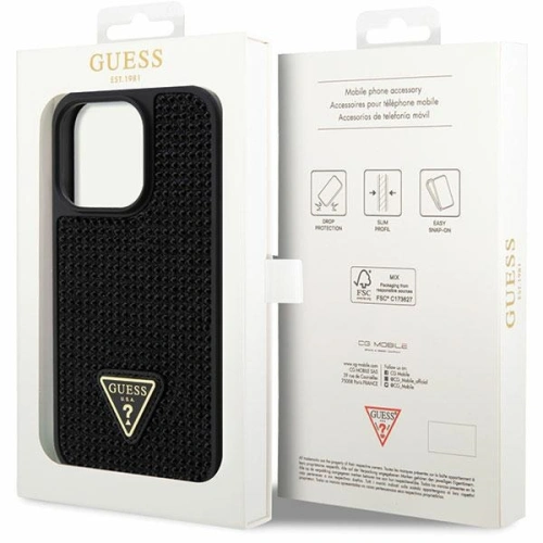 Kup Etui Guess GUHCP14LHDGTPK Apple iPhone 14 Pro negru/black hardcase Rhinestone Triangle - GUE2591 - {ean13} - Sklep Home Screen
