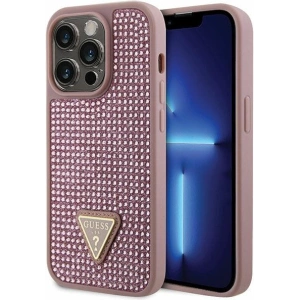 Kup Etui Guess GUHCP14LHDGTPP Apple iPhone 14 Pro różowy/pink hardcase Rhinestone Triangle - GUE2592 - {ean13} - Sklep Home Screen