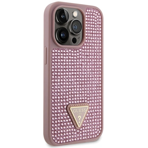 Kup Etui Guess GUHCP14LHDGTPP Apple iPhone 14 Pro růžový/pink hardcase Rhinestone Triangle - GUE2592 - {ean13} - Sklep Home Screen