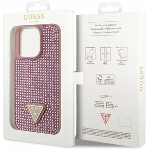 Kup Etui Guess GUHCP14LHDGTPP Apple iPhone 14 Pro różowy/pink hardcase Rhinestone Triangle - GUE2592 - {ean13} - Sklep Home Screen