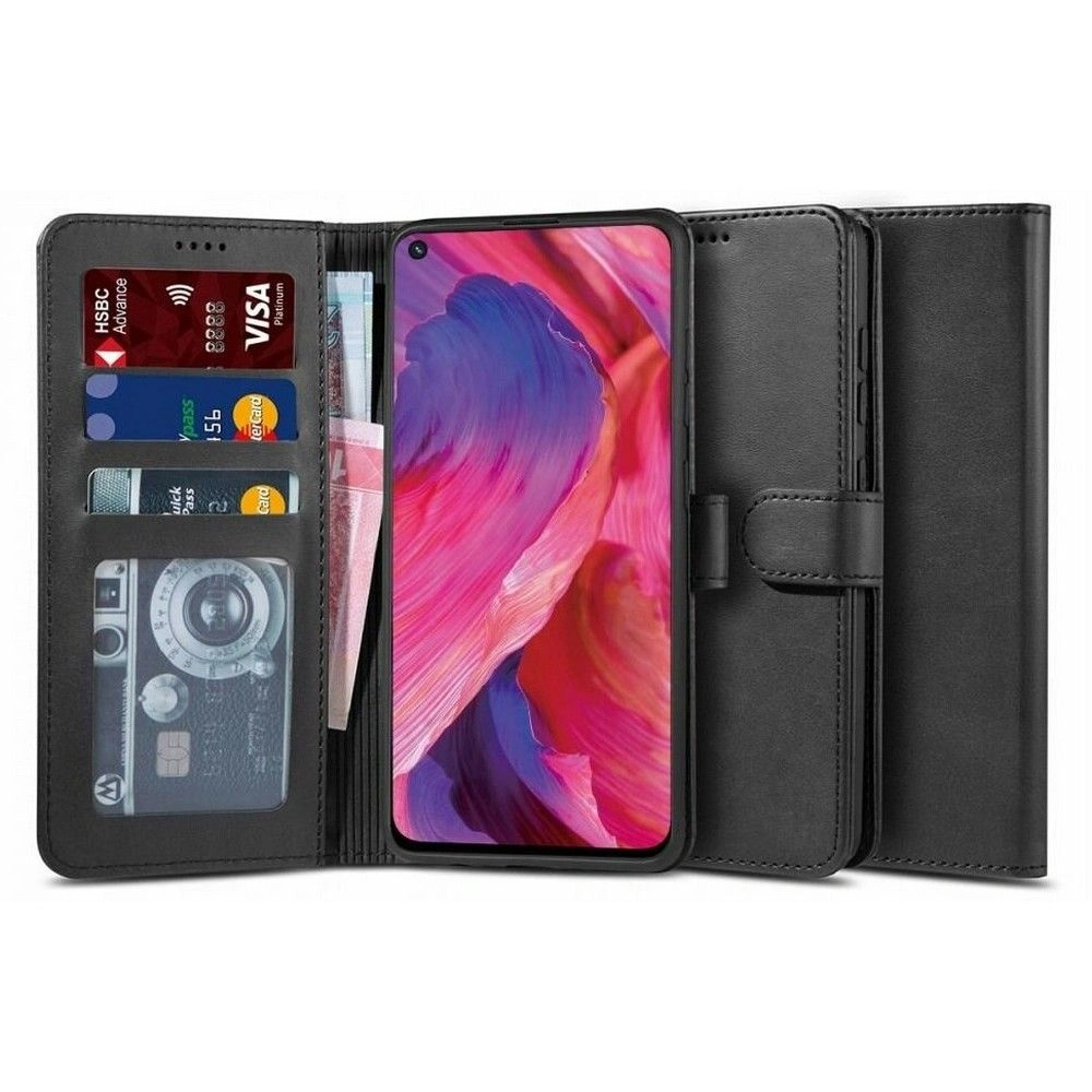 Etui Tech-Protect Wallet Oppo Reno 5 Lite/A94 LTE Black