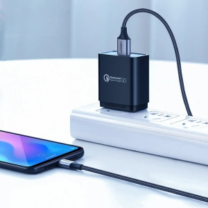 UGREEN USB-A/USB-C Quick Charge 3.0 3A 1m Kabel grau