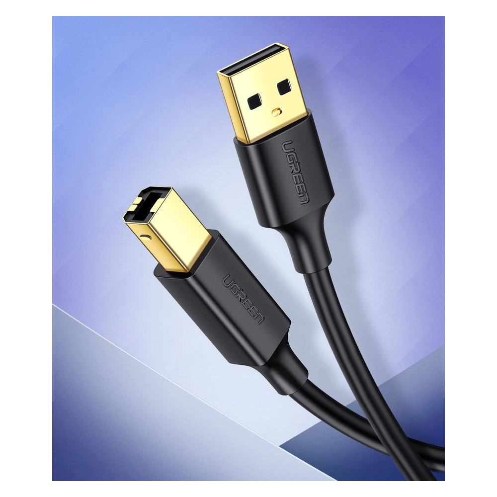 Kabel UGREEN US135 USB-B/USB-C do drukarki 480 Mbps 1,5 m czarny