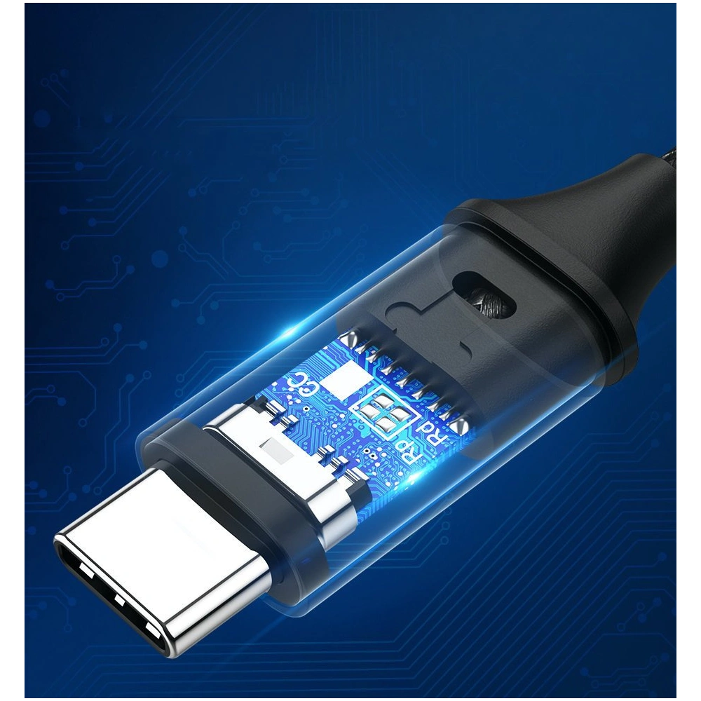 Kabel UGREEN US261 USB-C/USB-C Quick Charge 480 Mbps 60W 3A 1 m czarno-szary