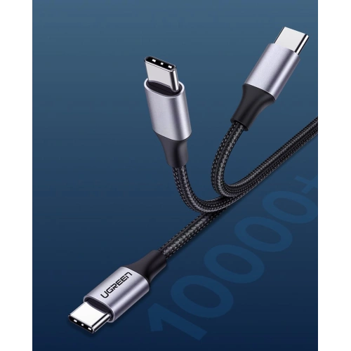 Kup Cablu UGREEN US261 USB-C/USB-C Quick Charge 480 Mbps 60W 3A 1 m negru-gri - UGR1612 - {ean13} - Sklep Home Screen