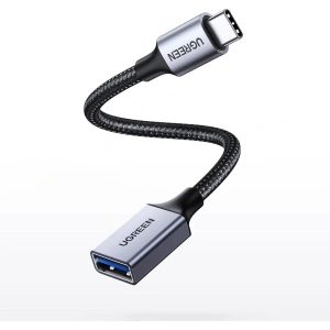 Adapter UGREEN US378 OTG USB-C/USB-A 5Gb/s 0.15m czarny