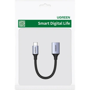 Adapter UGREEN US378 OTG USB-C/USB-A 5Gb/s 0.15m czarny
