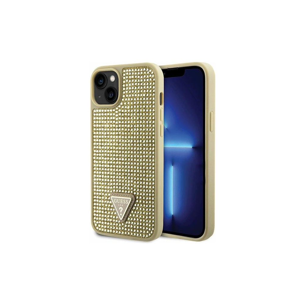 Etui Guess GUHCP14MHDGTPD Apple iPhone 14 Plus / 15 Plus złoty/gold hardcase Rhinestone Triangle