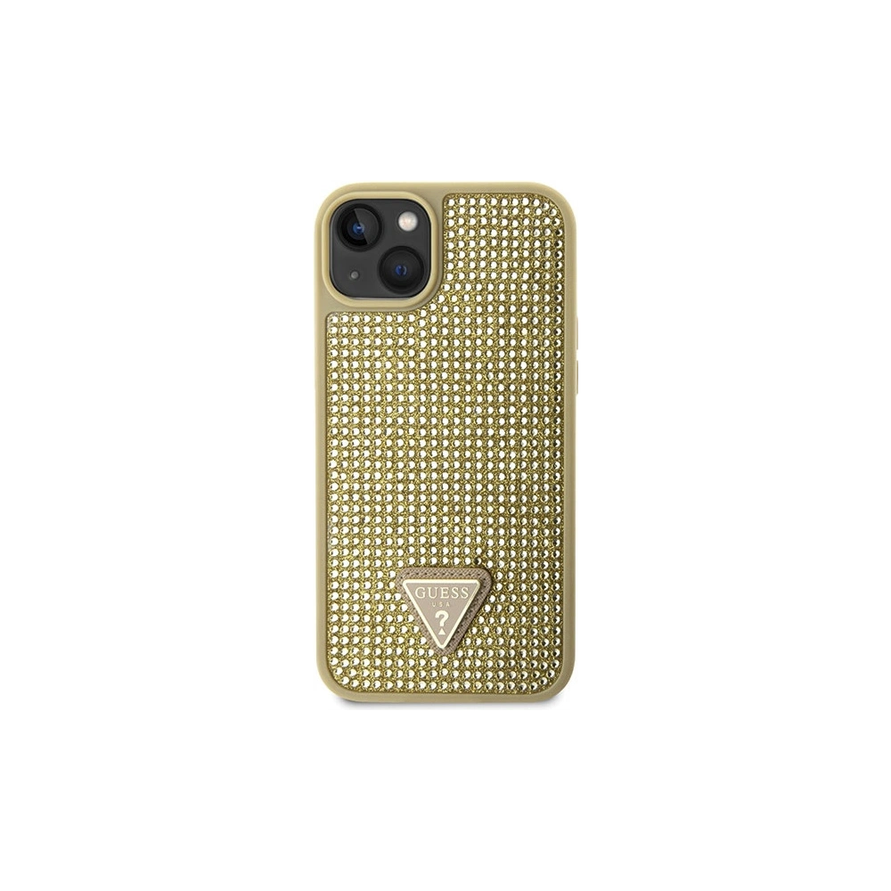 Etui Guess GUHCP14MHDGTPD Apple iPhone 14 Plus / 15 Plus złoty/gold hardcase Rhinestone Triangle